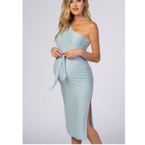 One shoulder Maternity Dress